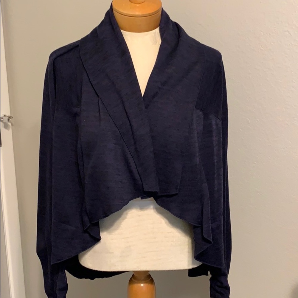 Athleta blue cardigan size small